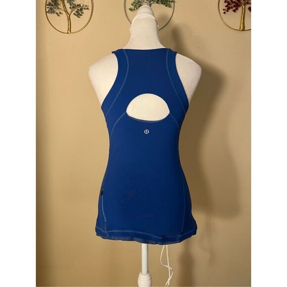 Lululemon Royal Blue Fitness Athletic Tank Top Size 4 - Picture 2 of 6